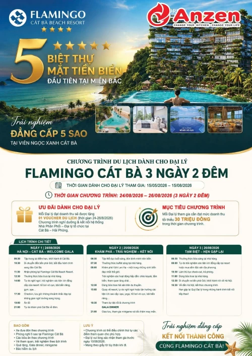 ANZEN TRIỂN KHAI CHƯƠNG TRÌNH DU LỊCH CÁT BÀ 2026 DÀNH CHO HỆ THỐNG ĐẠI LÝ – NHÀ PHÂN PHỐI